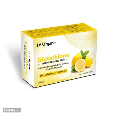 LA Organo Glutathione Lemon Skin Lightening and Brightening Soap 100 GM