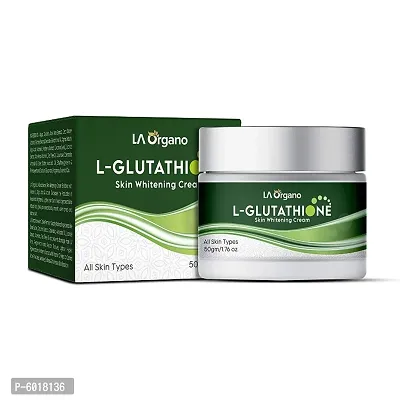 LA Organo L- Glutathione Face Cream for Skin Whitening, Brightening and Anti Ageing, Enrich with Vitamin C-thumb0