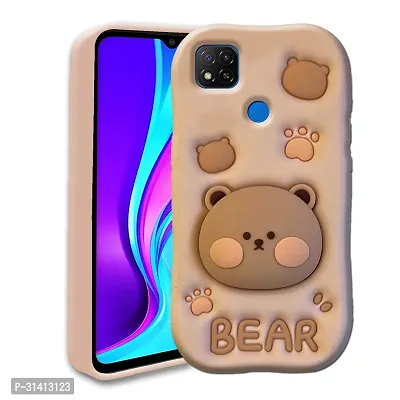 Redmi 9 Cute Funny Bear Case-thumb0