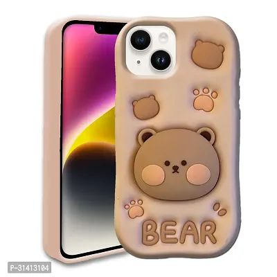 Apple iPhone 14 Cute Funny Bear Case-thumb0