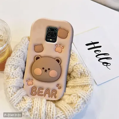 Redmi Note 9 Pro Cute Funny Bear Case-thumb4