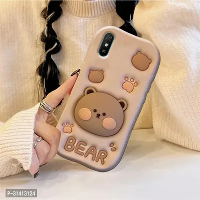 Redmi 9A Cute Funny Bear Case-thumb5