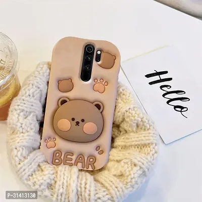 Redmi Note 8 Pro Cute Funny Bear Case-thumb3