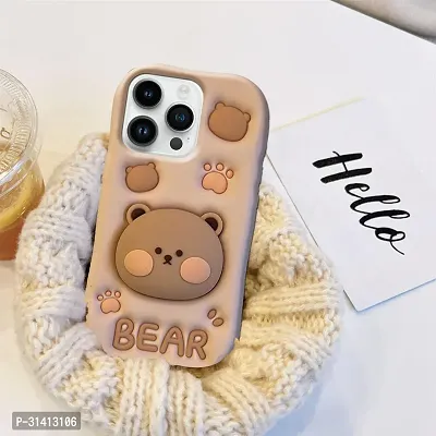 Apple iPhone 14 Pro Cute Funny Bear Case-thumb3