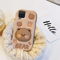 Samsung Galaxy A12 Cute Funny Bear Case-thumb2