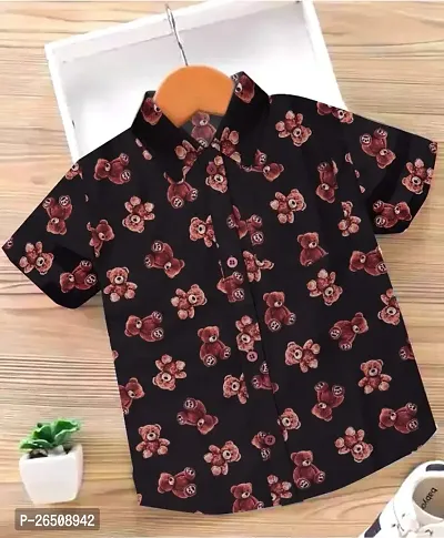 Fancy Cotton Blend Printed Shirt For Baby Boys-thumb0