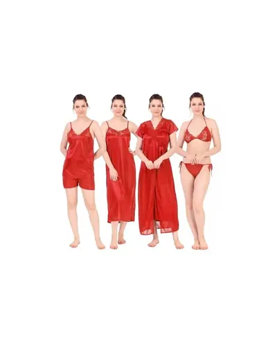 Jeenat Pack of Women Nighty Set