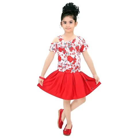 GIRLS KNEE LENGTH PARTY DRESS