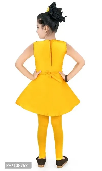 NAIVETY YELLOW DESIGNER FROCK-thumb2