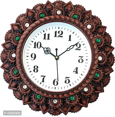 Stylish Multicoloured Plastic Analog Wall Clock-thumb0