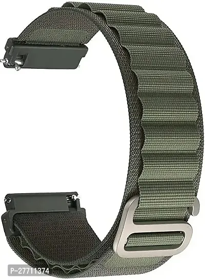 Sacriti Alpine Loop Band 20 mm Fabric Watch Strap Dark Green