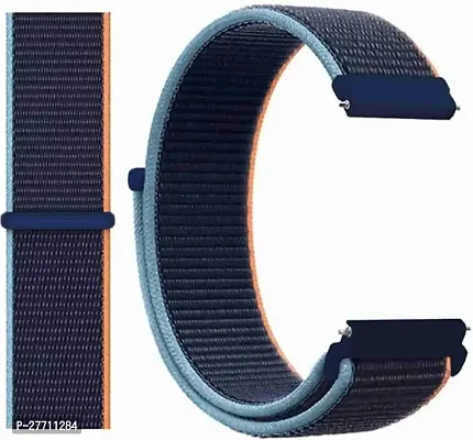 Sacriti 22 mm blue nylon strap universal for all 22 mm watches009 22 mm Fabric Watch Strap Blue