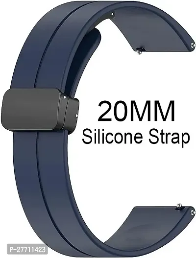 Sacriti P39BIB02 Compatible with AmazfitMiniBipUProLiteSGTS22eGalaxyActive2 20 mm Silicone Watch Strap Blue