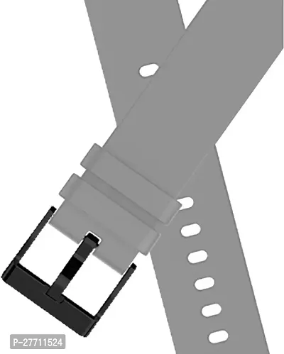 Sacriti Silicone Belt 22mm compatible with Noise Noisefit Active Smartwatch Sports Band 22 mm Silicone Watch Strap Greypack of 1-thumb4