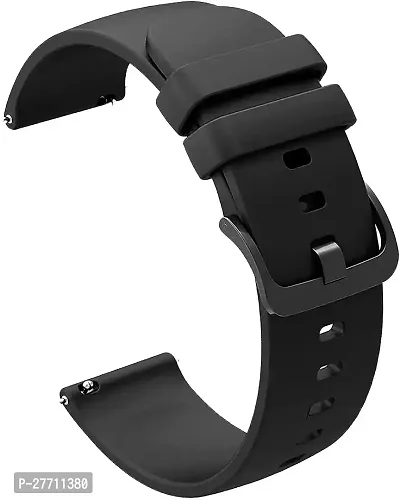 Sacriti Classic Silicone Watch Belt for 22MM Watches CHECK MODEL LIST Smart Watch Belt 22 mm Silicone Watch Strap Black-thumb0