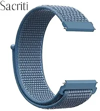 Sacriti Nylon strap universal for all 22 mm watches 22 mm Fabric Watch Strap Blue-thumb1