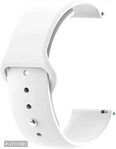 Sacriti Silicon Watch Strap 22 mm Silicone Watch Strap Whitepack of 1-thumb0