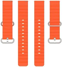 Sacriti P26BIO09 Compatible with AmazfitMiniBipUProLiteSGTS22eGalaxyActive2 20 mm Silicone Watch Strap Orangepack of 1-thumb3