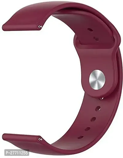 Sacriti SOFT SILICONE 20 mm Band Strap Compatible with Samsung Galaxy Watch 20 mm Silicone Watch Strap WINE