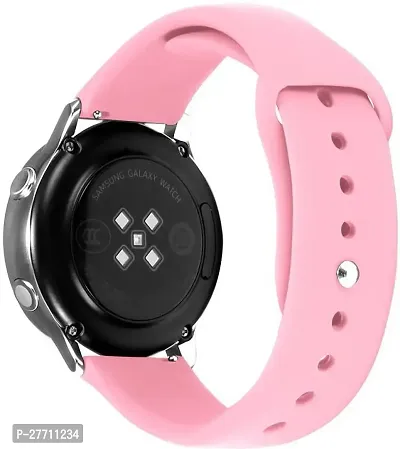 Sacriti soft silicone 20mm band compatible with samsung galaxy watch 20 mm Silicone Watch Strap Pink-thumb0