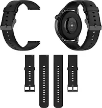 Sacriti Classic Silicone Watch Belt for 22MM Watches CHECK MODEL LIST Smart Watch Belt 22 mm Silicone Watch Strap Black-thumb1