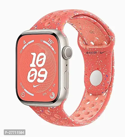 Sacriti Nike Sport Band 42MM 44MM 45 MM Also For Series 987654321SE 49 mm Silicone Watch Strap Magic Ember Pinkpack of 1