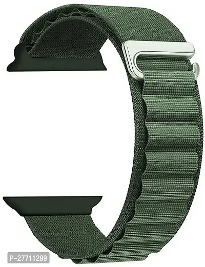 Sacriti Alpine Loop Strap for Watch Series 12345678Ultra Compatible 44 42 mm Synthetic Watch Strap Green