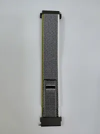 Sacriti Trail Watch Strap For 22 mm Fabric Watch Strap Grey Yellow Whitepack of 1-thumb1