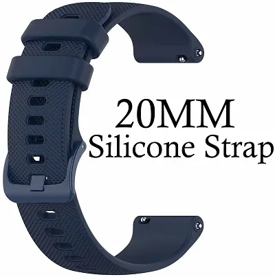 Sacriti P24BIN09 Strap Compatible with AmazfitGTS2 BipBipUProLiteBipSGalaxyActive2 22 mm Silicone Watch Strap