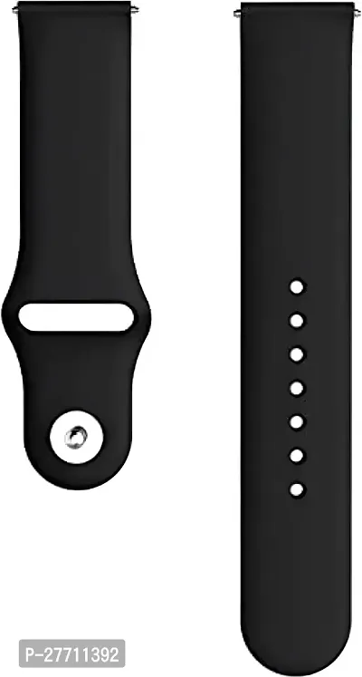 Sacriti Super Soft Tich Button 20 mm Silicone Watch Strap White-thumb3