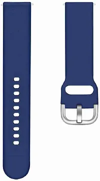 Sacriti 20 mm steel buckle smart watch strap 20 mm Silicone Watch Strap Blue-thumb1