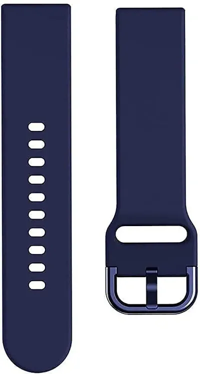 Sacriti 19mm Smartwatch Strap Metal Buckle Compatible With Noise Colorfit Pro 19 mm Silicone Watch Strap