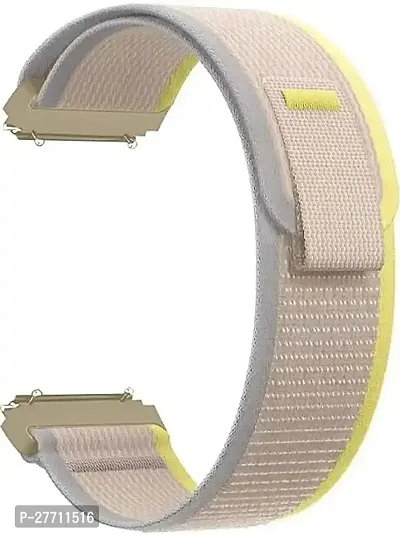 Sacriti Trail Watch Strap For 22 mm Fabric Watch Strap Grey Yellowpack of 1-thumb0