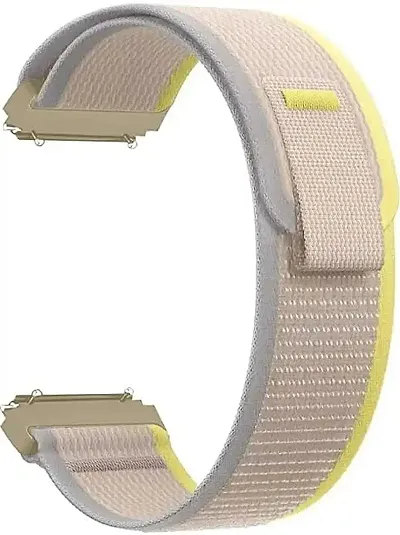 Sacriti Trail Watch Strap For 22 mm Fabric Watch Strap Yellowpack of 1