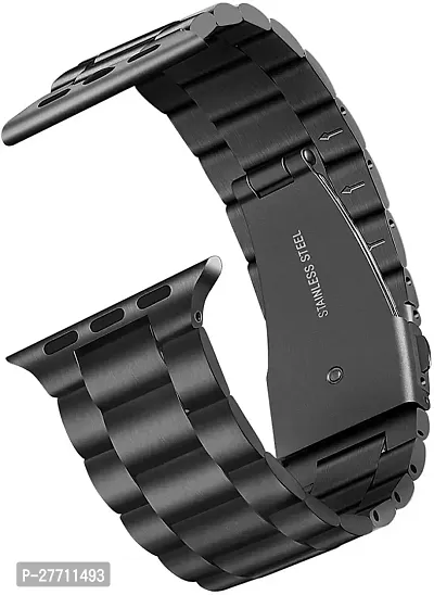 Sacriti Apple watch strap 44 mm Stainless Steel Watch Strap Blackpack of 1