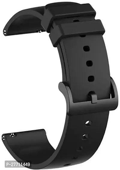 Sacriti 20mm SmartWatch Strap Compatible with Amazfit GTS 2 Mini Amazfit BipBip 20 mm Silicone Watch Strap Black-thumb0