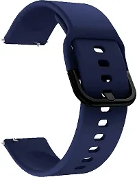 Sacriti Strap Compatible with AmazfitGTS2MiniBipProLiteGTS22eBipSGalaxy Active2 22 mm Silicone Watch Strap Navy Blue-thumb1