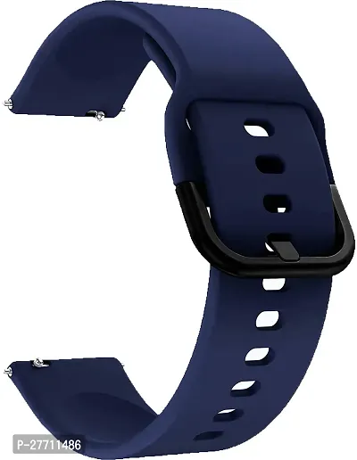 Sacriti Strap Compatible with AmazfitGTS2MiniBipProLiteGTS22eBipSGalaxy Active2 22 mm Silicone Watch Strap Navy Blue-thumb2