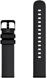 Sacriti Classic Silicone Watch Belt for 22MM Watches CHECK MODEL LIST Smart Watch Belt 22 mm Silicone Watch Strap Black-thumb2