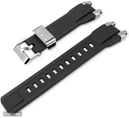 Sacriti Smart Watch Strap Sillicon For Ambrane Wise Eon Smart Watch Strap Black 22 mm Silicone Watch Strap Blackpack of 1-thumb0