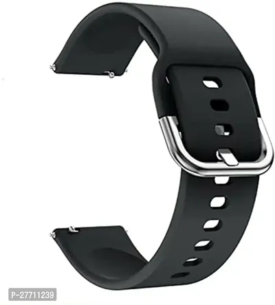 Sacriti Strap silicon 19mmCompatible  Noise Colorfit Pro 2 Boat Storm watch strap 19 mm Silicone Watch Strap Black-thumb0