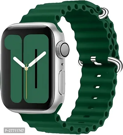 Sacriti Ocean Watch Strap For 22 MM 22 mm Silicone Watch Strap Dark Greenpack of 1-thumb0