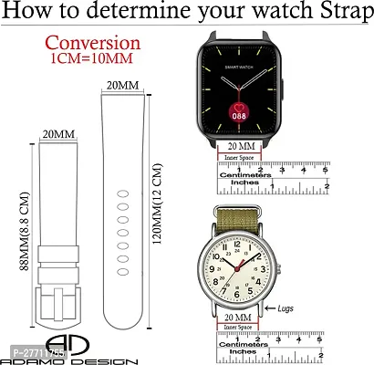 Sacriti Strap Compatible with Amazfit GTS2 MiniBipBipUProLiteBipSGalaxy Active2 20 mm Silicone Watch Strap Pinkpack of 1-thumb3