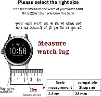 Sacriti Smart Belt button WS101 compatible with Realme watch 2 PRONoise ColorFit Pro 3 22 mm Silicone Watch Strap Black-thumb1