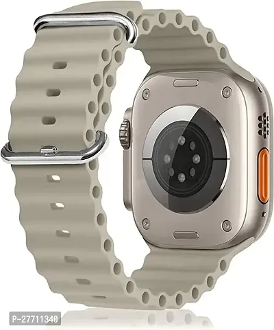 Sacriti ocean grey ultra strap 49 mm Silicone Watch Strap Grey