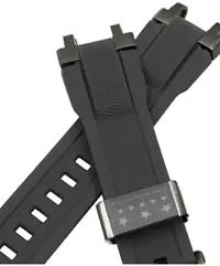 Sacriti Smart Watch Strap Sillicon For Ambrane Wise Eon Smart Watch Strap Black 22 mm Silicone Watch Strap Blackpack of 1-thumb2