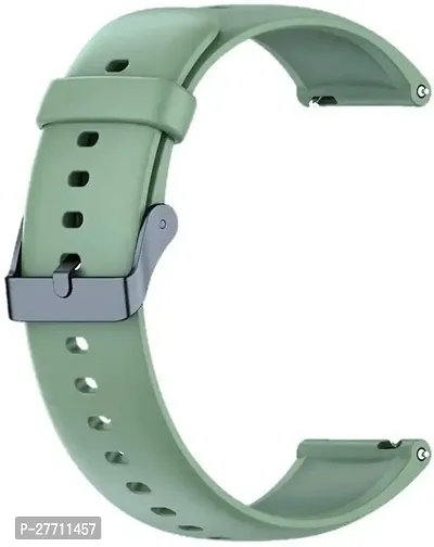 Sacriti CDSC12S1 Buckle Silicone Belt 22mm compatible with Noise Noisefit Active 22 mm Silicone Watch Strap Green