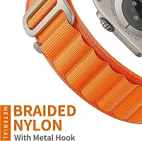 Sacriti Orange Alpine Loop Strap for Watch Series 12345678Ultra Compatible with 44 mm Synthetic Watch Strap Orangepack of 1-thumb2