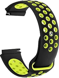 Sacriti Nike Watch Strap 22 mm Silicone Watch Strap Neon  Black-thumb1