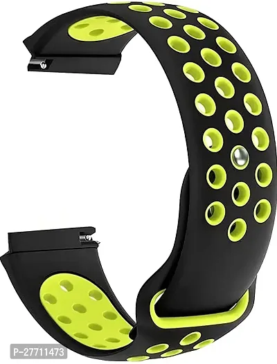 Sacriti Nike Watch Strap 22 mm Silicone Watch Strap Neon  Black-thumb2